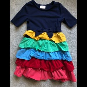 Hanna Andersson tiered ruffle dress - EUC Sz 5/6